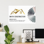 Logo des Hauses | Säge Poster (Heimbüro)