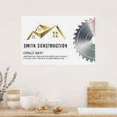 Logo des Hauses | Säge Poster (Küche)