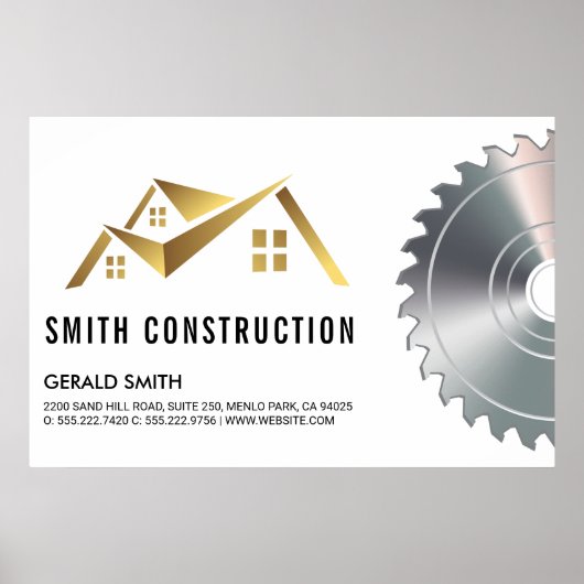 Logo des Hauses | Säge Poster (Vorne)