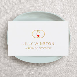 Logo des Heiratstherapeuten Visitenkarte