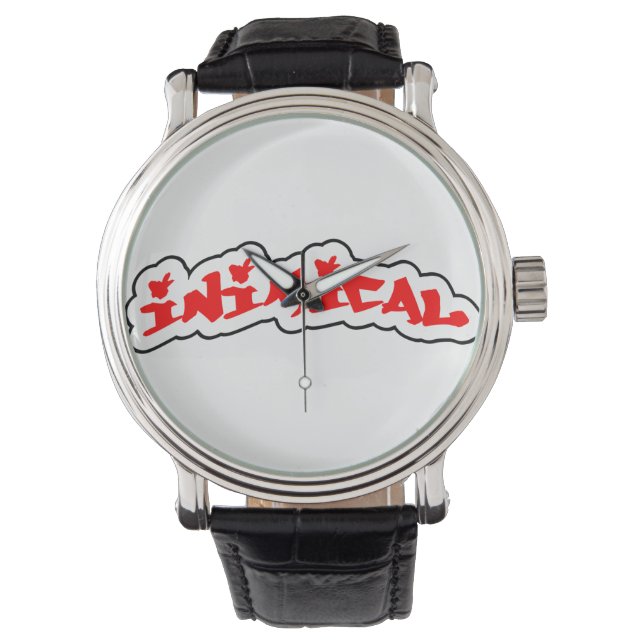 Logo des inimikal Classic Woods Tag Graffiti Armbanduhr (Vorderseite)