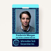 Logo des IT Computer Custom Employee Foto Bar Ausweis (Vorderseite)