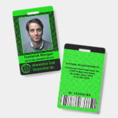 Logo des IT-Computermitarbeiters für das benutzerd Ausweis (Vorder- & Rückseite)