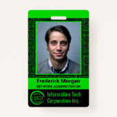 Logo des IT-Computermitarbeiters für das benutzerd Ausweis (Vorderseite)