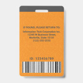 Logo des IT-Mitarbeiters für das benutzerdefiniert Ausweis (Rückseite)