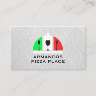 Logo des italienischen Restaurants   Pizza Visitenkarte