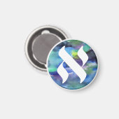 Logo des Jewish Language Project Magnet (Vorderseite/Rückseite)