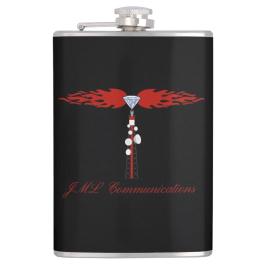 Logo des JML-Kommunikationsturms Flachmann (Vorderseite)