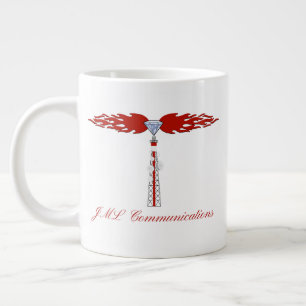 Logo des JML-Kommunikationsturms Jumbo-Tasse