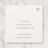 Logo des Koch aus Holzgabeln Rosa Rosa Blütenpinse Geschenkanhänger (Rückseite)