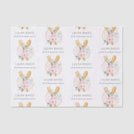 Logo des Koch aus Holzgabeln Rosa Rosa Blütenpinse Seidenpapier