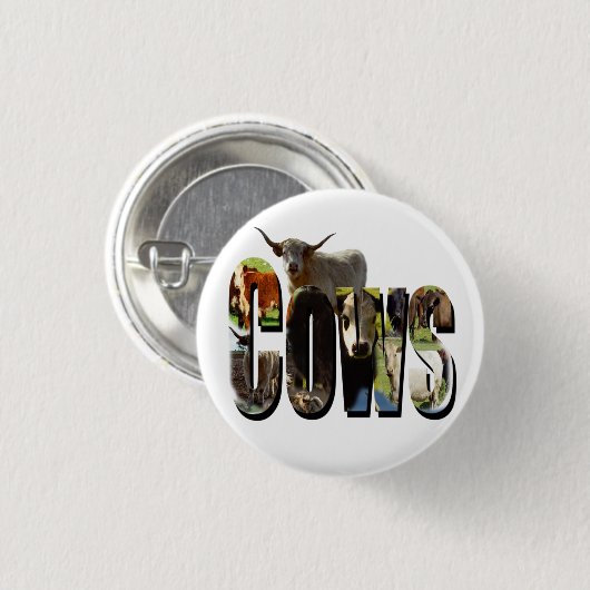 Logo des Küchennamens mit Kühen, Button (Vorne & Hinten)