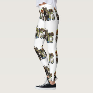 Logo des Küchennamens mit Kühen, Leggings