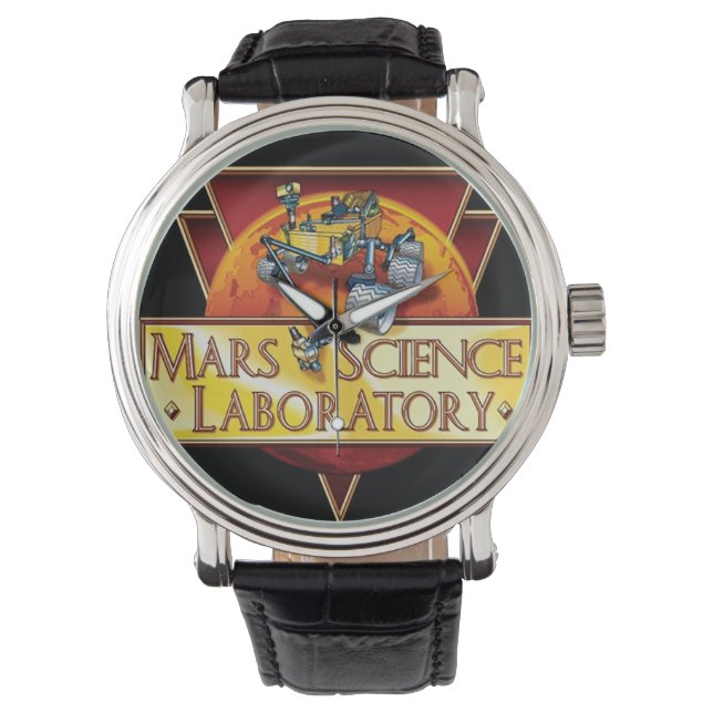 Logo des Labors für die wissenschaftliche Mars Armbanduhr (Vorderseite)