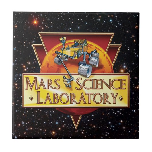 Logo des Labors für die wissenschaftliche Mars Fliese (Vorderseite)