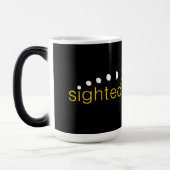 Logo des leichtgläubigen Mondes Verwandlungstasse (Links)