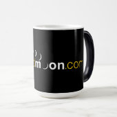 Logo des leichtgläubigen Mondes Verwandlungstasse (VorderseiteRechts)