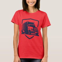 Logo des Lkw-Fahrers Personalisieren des T - Shirt