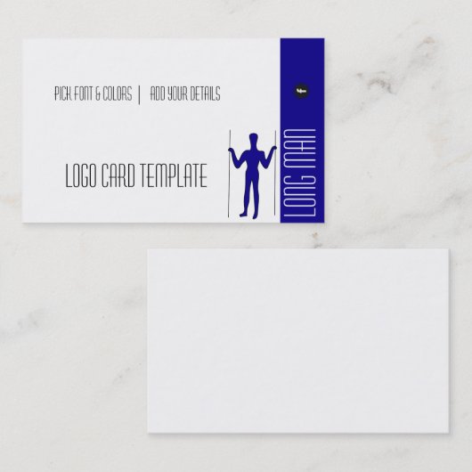 Logo des Long Man Giant Geoglyph Visitenkarte (Vorne/Hinten)