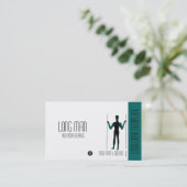 Logo des Long Man Giant Geoglyph Visitenkarte (Stehend Vorderseite)