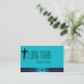 Logo des Long Man Wilmington Geoglyph-Symbols Visitenkarte (Stehend Vorderseite)