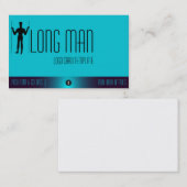 Logo des Long Man Wilmington Geoglyph-Symbols Visitenkarte (Vorne/Hinten)