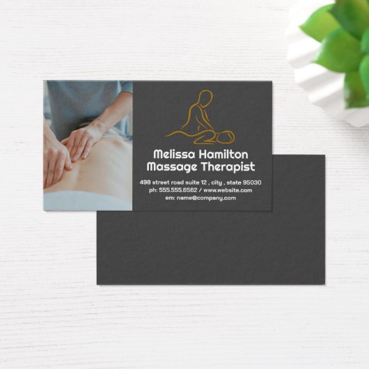 Logo des Massagetherapeuten (Schreibtisch)