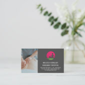 Logo des Massagetherapeuten Visitenkarte (Stehend Vorderseite)
