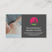 Logo des Massagetherapeuten Visitenkarte (Vorderseite)