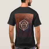 Logo des Minimalistischen geometrischen Unternehme T-Shirt (Rückseite)