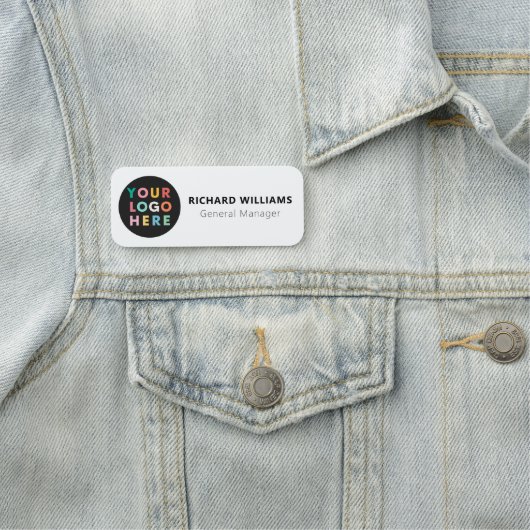 Logo des Mitarbeiters eines benutzerdefinierten Un Namensschild (Beispiel)