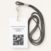 Logo des modernen Minimalistischen Unternehmens Mi Ausweis (Rückseite mit Schlüsselband)