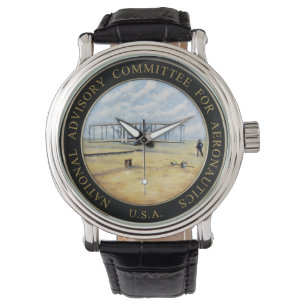 Logo des National Advisory Committee for Aeronauti Armbanduhr