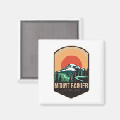 Logo des Nationalparks des Monte Rinier Magnet (Vorderseite/Rückseite)