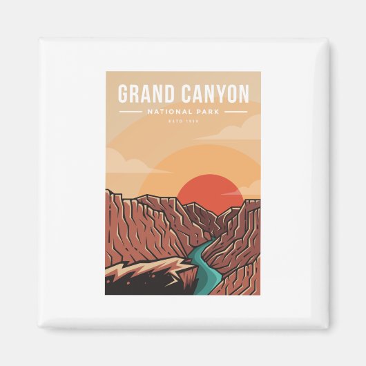 Logo des Nationalparks Grand Canyon Magnet (Vorne)