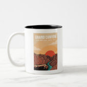 Logo des Nationalparks Grand Canyon Zweifarbige Tasse (Links)