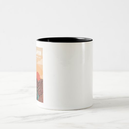 Logo des Nationalparks Grand Canyon Zweifarbige Tasse (Mittel)