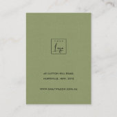 LOGO DES NAVY SUNFLOWER PINE FLORAL NECKLACE DISPL VISITENKARTE (Rückseite)