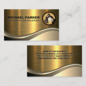 Logo des Objektentwicklers | Bau Visitenkarte (Vorne/Hinten)