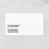 Logo des Paint Shop | Gold Metallic Visitenkarte (Rückseite)