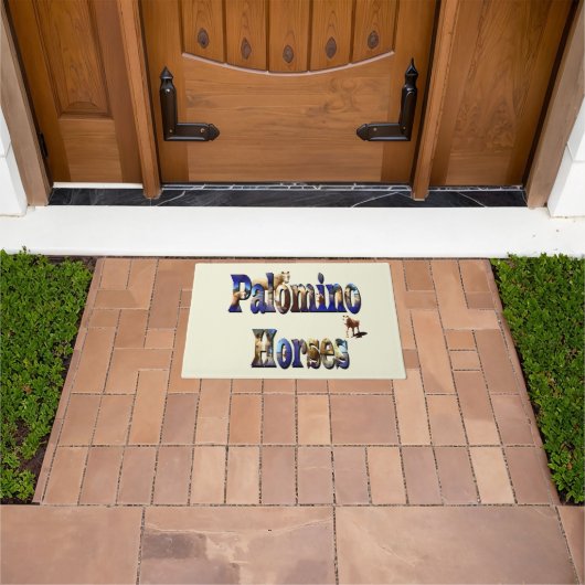 Logo des Palomino Horses Picture Fußmatte (Außenbereich)