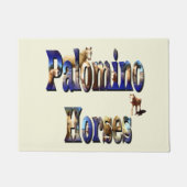 Logo des Palomino Horses Picture Fußmatte (Vorderseite)