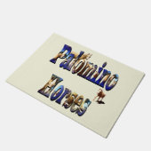 Logo des Palomino Horses Picture Fußmatte (Schrägansicht)