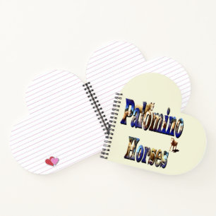 Logo des Palomino Horses Picture Notizblock