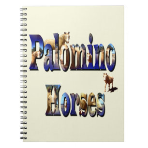 Logo des Palomino Horses Picture Notizblock
