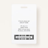 Logo des personalisierten medizinischen Zentrums M Ausweis (Rückseite)