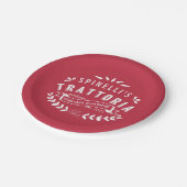 Logo des Personalisierten Restaurants der italieni Pappteller (Schrägansicht)