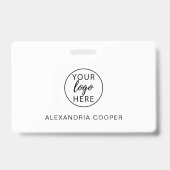 Logo des personalisierten Unternehmens für Mitarbe Ausweis (Rückseite)