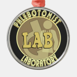 LOGO DES PHLEBOTOMISTISCHEN LABORATORS FÜR DAS ABZ ORNAMENT AUS METALL