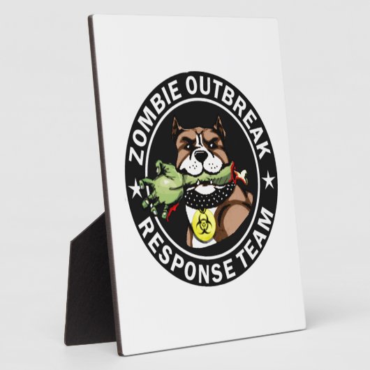 Logo des Pit Bull Zombie Outbreak Response Team Fotoplatte (Seite)